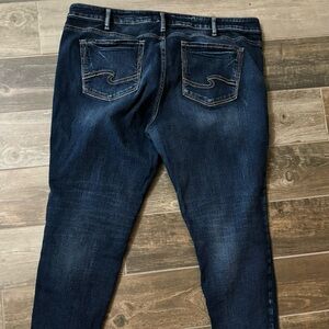 Silver Suki skinny jeans plus size 20